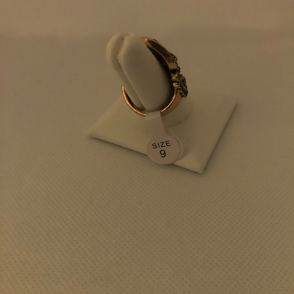 Gold Colorful Size 9 Ring - Picture 2 of 5